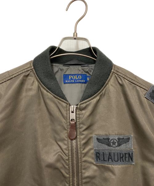 POLO RALPH LAUREN（ポロ・ラルフローレン）POLO RALPH LAUREN (ポロ・ラルフローレン) MA-1ジャケット ブラウン サイズ:XLの古着・服飾アイテム