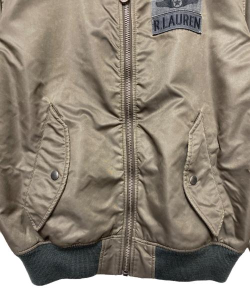 POLO RALPH LAUREN（ポロ・ラルフローレン）POLO RALPH LAUREN (ポロ・ラルフローレン) MA-1ジャケット ブラウン サイズ:XLの古着・服飾アイテム