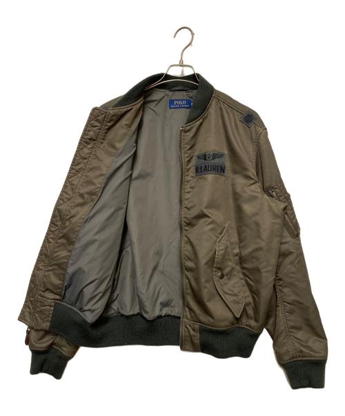 POLO RALPH LAUREN（ポロ・ラルフローレン）POLO RALPH LAUREN (ポロ・ラルフローレン) MA-1ジャケット ブラウン サイズ:XLの古着・服飾アイテム