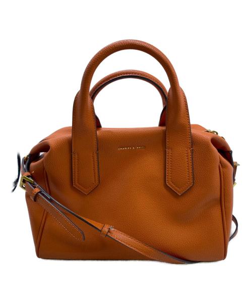 CHARLES & KEITH（チャールズアンドキース）CHARLES & KEITH (チャールズアンドキース) CHARLES & KEITH　ダブルハンドル ミニダッフルバッグ オレンジの古着・服飾アイテム