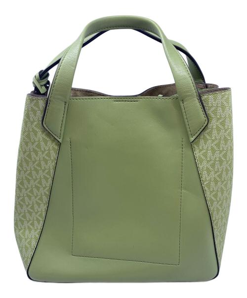 MICHAEL KORS（マイケル・コース）MICHAEL KORS (マイケル・コース) トートバッグ 黄緑の古着・服飾アイテム