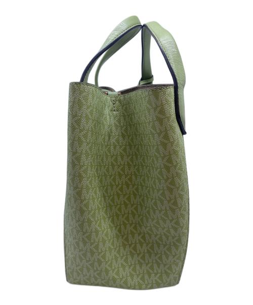 MICHAEL KORS（マイケル・コース）MICHAEL KORS (マイケル・コース) トートバッグ 黄緑の古着・服飾アイテム