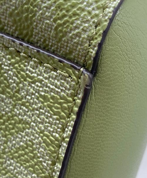 MICHAEL KORS（マイケル・コース）MICHAEL KORS (マイケル・コース) トートバッグ 黄緑の古着・服飾アイテム