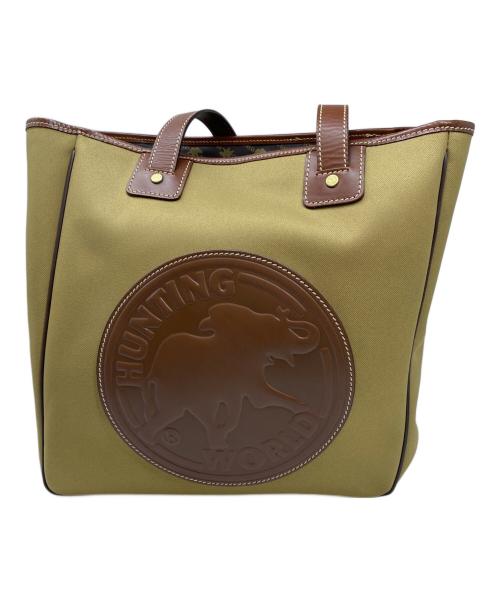 HUNTING WORLD（ハンティングワールド）HUNTING WORLD (ハンティングワールド) トートバッグ オリーブの古着・服飾アイテム