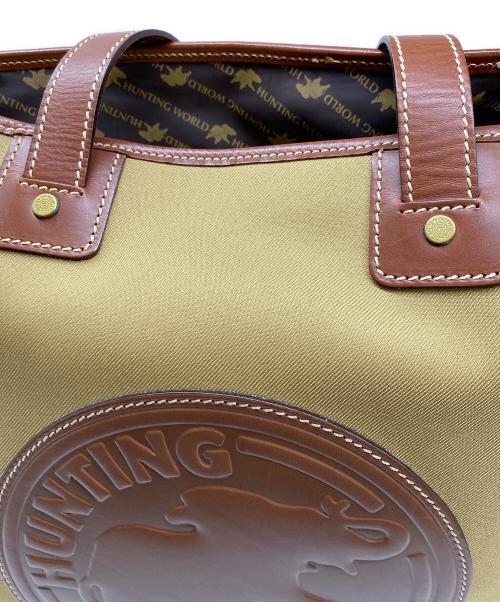 HUNTING WORLD（ハンティングワールド）HUNTING WORLD (ハンティングワールド) トートバッグ オリーブの古着・服飾アイテム