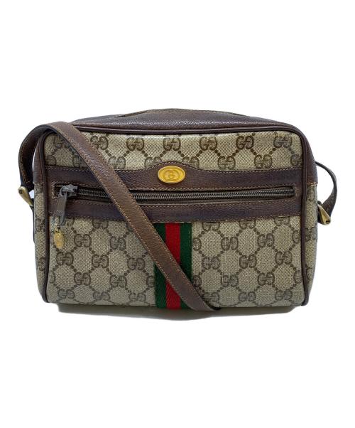 GUCCI（グッチ）GUCCI (グッチ) ショルダーバッグ ベージュ×ブラウンの古着・服飾アイテム