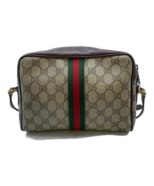 GUCCI（グッチ）GUCCI (グッチ) ショルダーバッグ ベージュ×ブラウンの古着・服飾アイテム