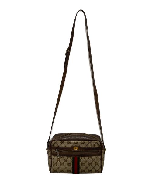 GUCCI（グッチ）GUCCI (グッチ) ショルダーバッグ ベージュ×ブラウンの古着・服飾アイテム