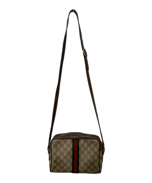 GUCCI（グッチ）GUCCI (グッチ) ショルダーバッグ ベージュ×ブラウンの古着・服飾アイテム