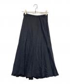 BEARDSLEYビアズリー）の古着「BEARDSLEY　ロングスカート」｜ブラック