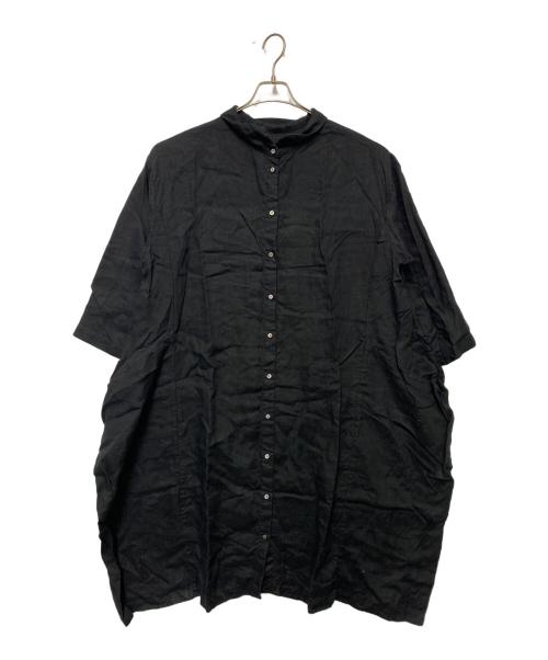 nest Robe（ネストローブ）nest Robe (ネストローブ) シャツワンピース ブラック サイズ:Freeの古着・服飾アイテム