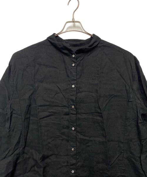 nest Robe（ネストローブ）nest Robe (ネストローブ) シャツワンピース ブラック サイズ:Freeの古着・服飾アイテム