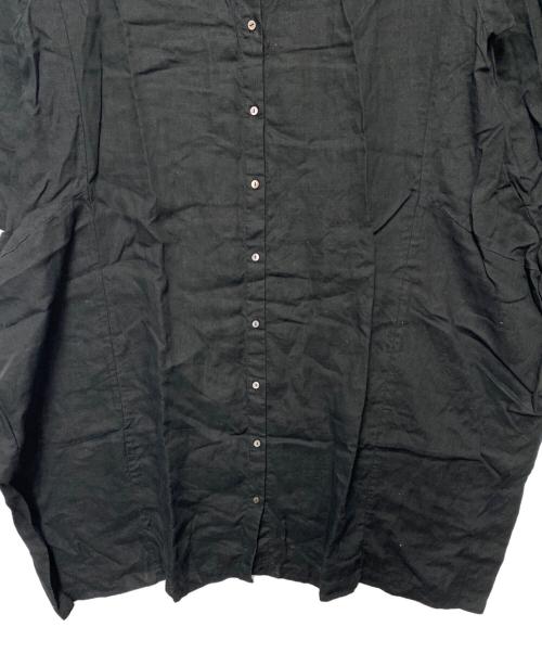 nest Robe（ネストローブ）nest Robe (ネストローブ) シャツワンピース ブラック サイズ:Freeの古着・服飾アイテム
