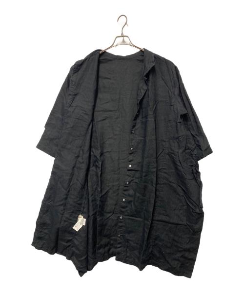 nest Robe（ネストローブ）nest Robe (ネストローブ) シャツワンピース ブラック サイズ:Freeの古着・服飾アイテム
