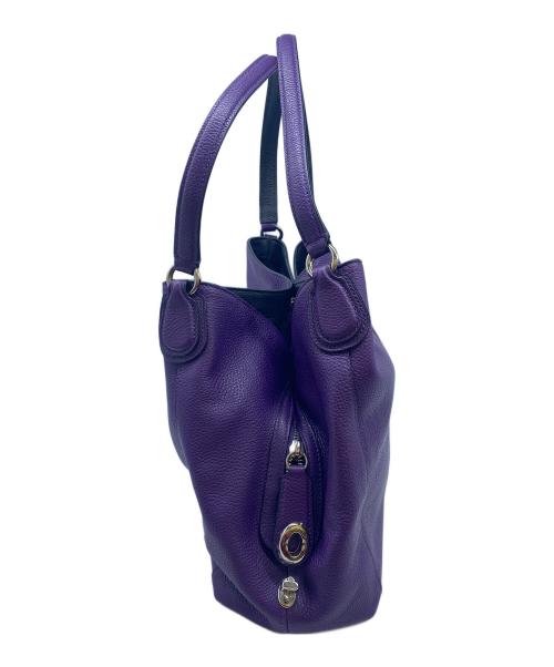 COACH（コーチ）COACH (コーチ) ハンドバッグ パープルの古着・服飾アイテム