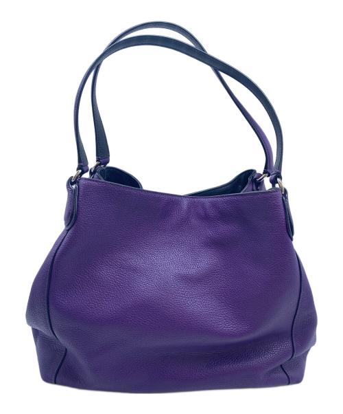 COACH（コーチ）COACH (コーチ) ハンドバッグ パープルの古着・服飾アイテム