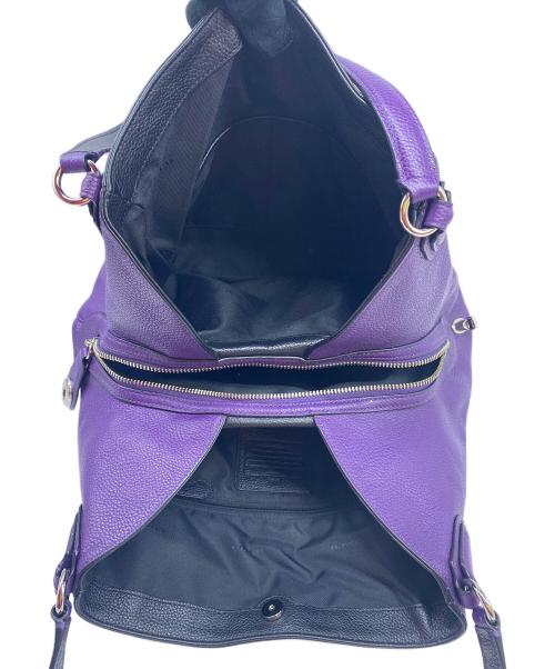 COACH（コーチ）COACH (コーチ) ハンドバッグ パープルの古着・服飾アイテム