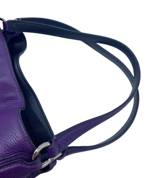 COACH（コーチ）COACH (コーチ) ハンドバッグ パープルの古着・服飾アイテム