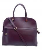 FURLAフルラ）の古着「FURLA 2WAYショルダーバッグ」｜ワインレッド