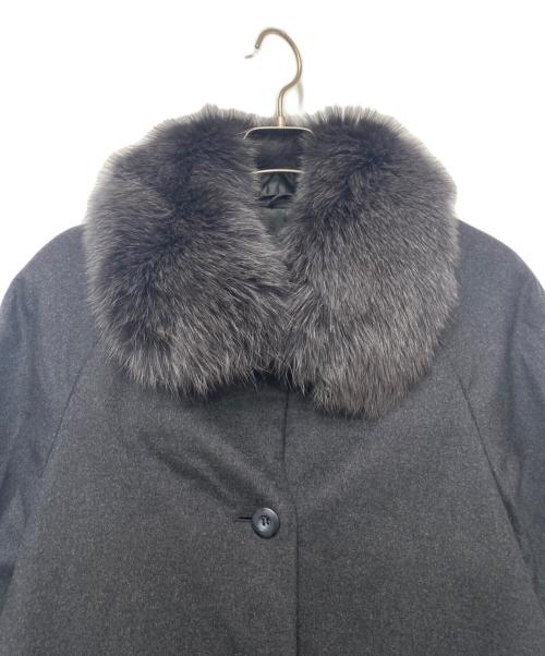 mia carna（ミアカーナ）mia carna (ミアカーナ) カシミヤコート ブラック サイズ:9の古着・服飾アイテム