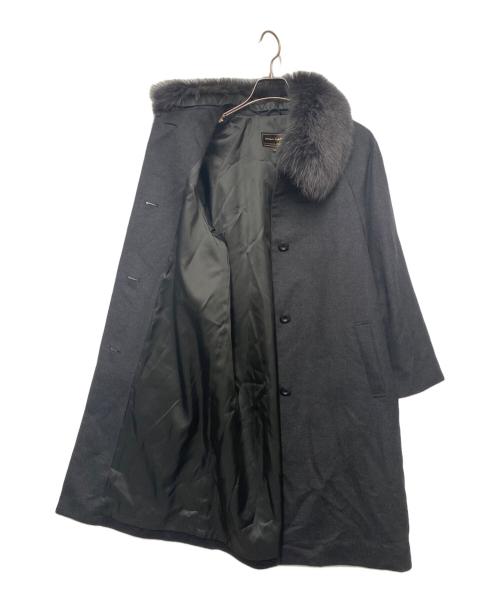 mia carna（ミアカーナ）mia carna (ミアカーナ) カシミヤコート ブラック サイズ:9の古着・服飾アイテム