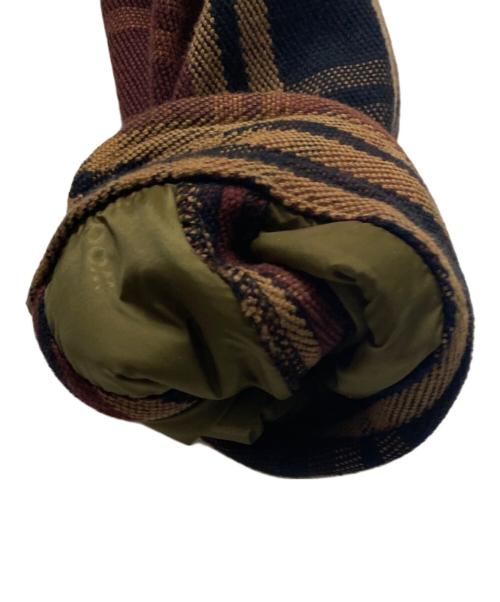 WOOLRICH（ウールリッチ）WOOLRICH (ウールリッチ) シャツジャケット エンジ×ブラウン サイズ:Lの古着・服飾アイテム