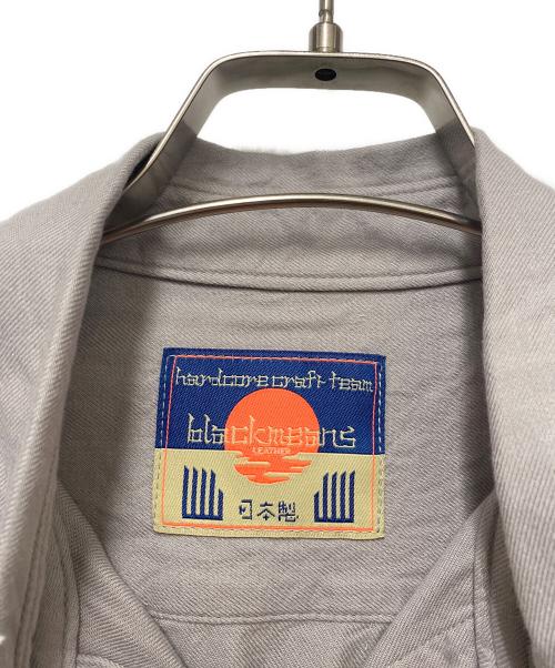 blackmeans（ブラックミーンズ）blackmeans (ブラックミーンズ) 長袖シャツ グレー サイズ:Lの古着・服飾アイテム