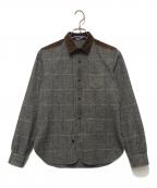 JUNYA WATANABE×COMME des GARCONSジュンヤワタナベ×コムデギャルソン）の古着「長袖シャツ」｜グレー×ブラウン
