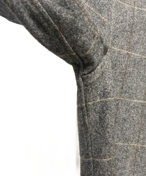 JUNYA WATANABE（ジュンヤワタナベ）JUNYA WATANABE (ジュンヤワタナベ) COMME des GARCONS (コムデギャルソン) 長袖シャツ グレー×ブラウン サイズ:Sの古着・服飾アイテム