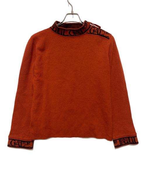 Jean Paul GAULTIER（ジャンポールゴルチェ）Jean Paul GAULTIER (ジャンポールゴルチェ) 薄手ニット オレンジ サイズ:48の古着・服飾アイテム