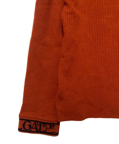 Jean Paul GAULTIER（ジャンポールゴルチェ）Jean Paul GAULTIER (ジャンポールゴルチェ) 薄手ニット オレンジ サイズ:48の古着・服飾アイテム