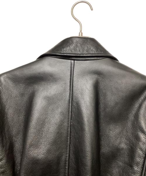 DIESEL（ディーゼル）DIESEL (ディーゼル) レザージャケット ブラック サイズ:XLの古着・服飾アイテム