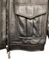 中古・古着 DIESEL (ディーゼル) レザージャケット ブラック サイズ:XL：45000円