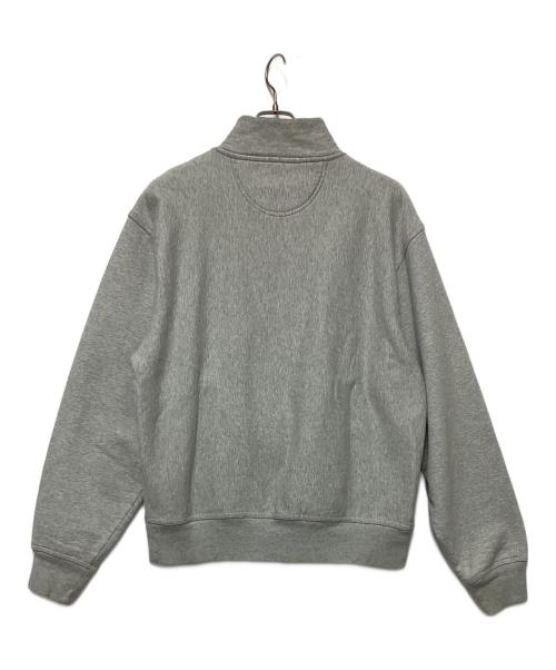 stussy（ステューシー）stussy (ステューシー) ハーフジップスウェット グレー サイズ:Mの古着・服飾アイテム