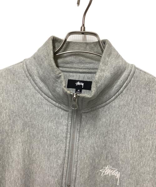 stussy（ステューシー）stussy (ステューシー) ハーフジップスウェット グレー サイズ:Mの古着・服飾アイテム