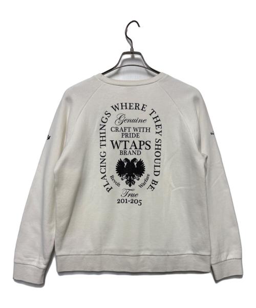 WTAPS（ダブルタップス）WTAPS (ダブルタップス) スウェット ホワイト サイズ:Sの古着・服飾アイテム
