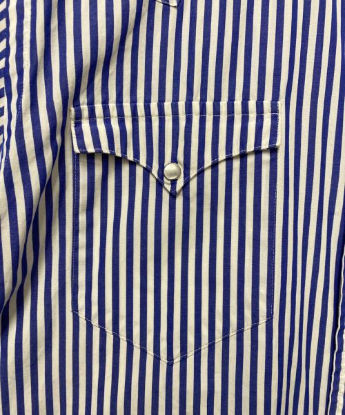 POLO RALPH LAUREN（ポロ・ラルフローレン）POLO RALPH LAUREN (ポロ・ラルフローレン) 長袖シャツ ブルー×ホワイト サイズ:XLの古着・服飾アイテム