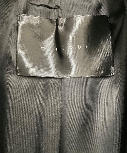 minsobi（ミンソビ）minsobi (ミンソビ) ウールコート ブラック サイズ:Freeの古着・服飾アイテム