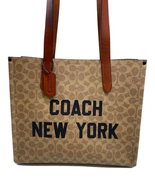 COACH（コーチ）COACH (コーチ) リレー トート バッグ 34 ブラウンの古着・服飾アイテム