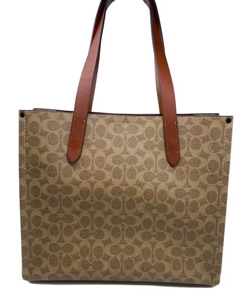 COACH（コーチ）COACH (コーチ) リレー トート バッグ 34 ブラウンの古着・服飾アイテム