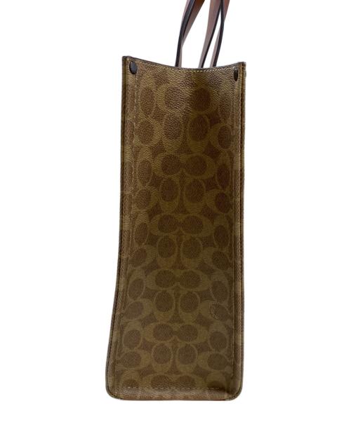 COACH（コーチ）COACH (コーチ) リレー トート バッグ 34 ブラウンの古着・服飾アイテム