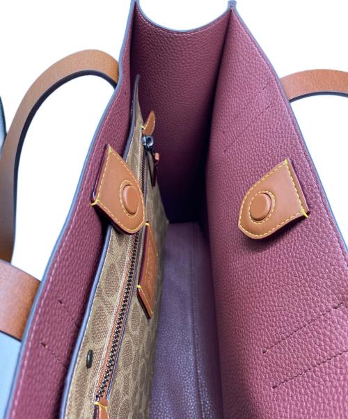 COACH（コーチ）COACH (コーチ) リレー トート バッグ 34 ブラウンの古着・服飾アイテム