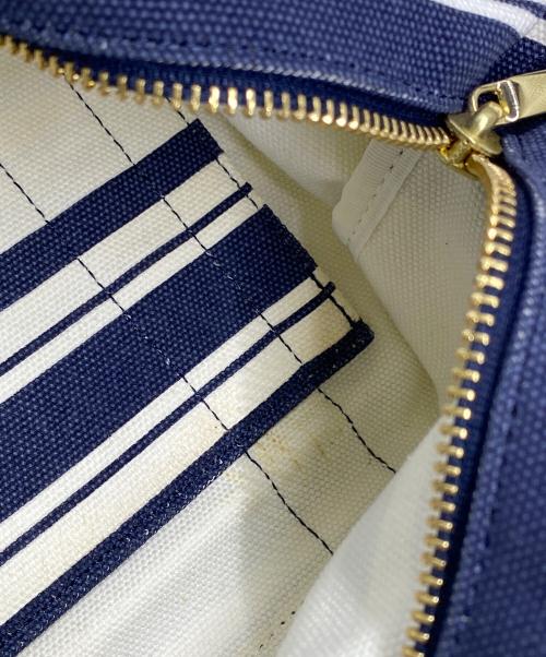 TORY BURCH（トリーバーチ）TORY BURCH (トリーバーチ) TORY BURCH　トートバッグ ネイビー×ホワイトの古着・服飾アイテム