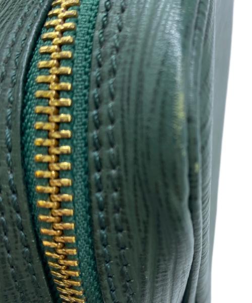 VERSACE（ヴェルサーチェ）VERSACE (ヴェルサーチェ) ダブルファスナーポーチ グリーンの古着・服飾アイテム