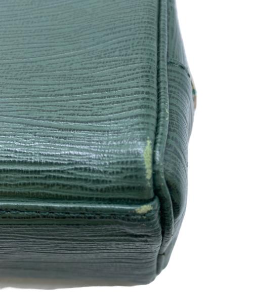 VERSACE（ヴェルサーチェ）VERSACE (ヴェルサーチェ) ダブルファスナーポーチ グリーンの古着・服飾アイテム