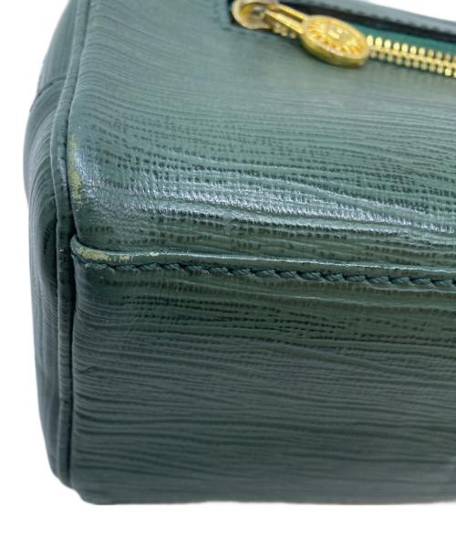 VERSACE（ヴェルサーチェ）VERSACE (ヴェルサーチェ) ダブルファスナーポーチ グリーンの古着・服飾アイテム