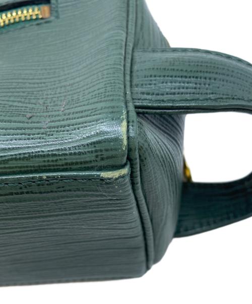 VERSACE（ヴェルサーチェ）VERSACE (ヴェルサーチェ) ダブルファスナーポーチ グリーンの古着・服飾アイテム