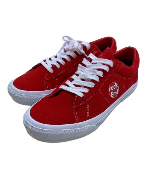 VANS（ヴァンズ）VANS (ヴァンズ) SUPREME (シュプリーム) スニーカー レッド×ホワイト サイズ:28の古着・服飾アイテム