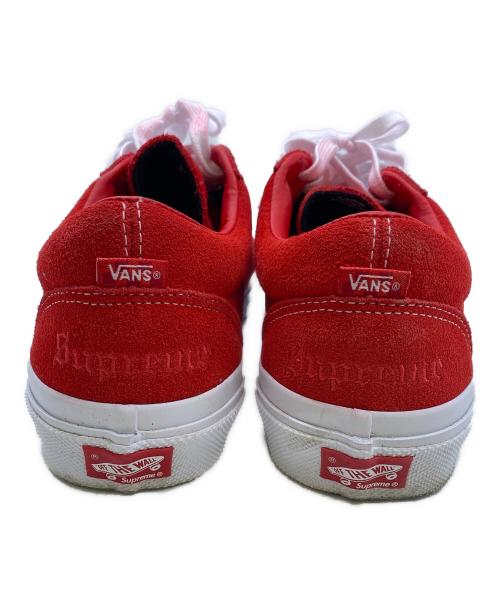 VANS（ヴァンズ）VANS (ヴァンズ) SUPREME (シュプリーム) スニーカー レッド×ホワイト サイズ:28の古着・服飾アイテム