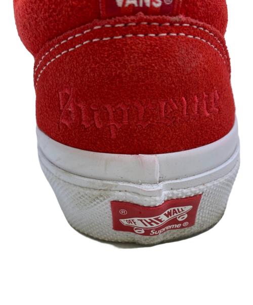 VANS（ヴァンズ）VANS (ヴァンズ) SUPREME (シュプリーム) スニーカー レッド×ホワイト サイズ:28の古着・服飾アイテム